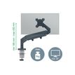 4002432134663-Leitz Ergo - Bras pour écran simple- 17"- 32"- faible encombrement - Métal - Gris fonc