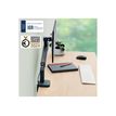 4002432134663-Leitz Ergo - Bras pour écran simple- 17"- 32"- faible encombrement - Métal - Gris fonc