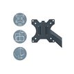 4002432134663-Leitz Ergo - Bras pour écran simple- 17"- 32"- faible encombrement - Métal - Gris fonc