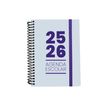 8435603316777-Mimbek - Agenda - 2025-2026 - 1 jour par page - reliure à spirale - A5 (148 x 210 mm) - b-P_405246840_3-1