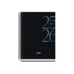 8421938520590-Dohe SYSTEM - Agenda - 2025-2026 - semainier - reliure à spirale - A5 (150 x 210 mm) - 72 feuilles - noir - carton -P_405246994_2-0