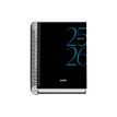 8421938520675-Dohe SYSTEM - Agenda - 2025-2026 - 1 jour par page - reliure à spirale - A6 (120 x 170 mm) - 144 feuilles - noir - carton -P_405247004_3-1