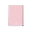 8421938519297-Dohe Serenity - Cahier de notes - reliure à spirale - A5 (162 x 210 mm) - 100 feuilles / 200 pages - petits carreaux - rose - carton -P_405247043_1-0