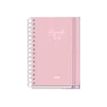 8421938519334-Dohe Serenity - Agenda - 2025-2026 - semainier - reliure à anneaux métalliques - A5 (150 x 210 mm) - 72 feuilles - rose - carton -P_405247063_2-0