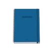8421938518788-Dohe Color Vibes - Cahier de notes - reliure à spirale - A4 (210 x 297 mm) - 100 feuilles / 200 pages - petits carreaux - bleu - carton -P_405247104_1-0