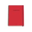 8421938518795-Dohe Color Vibes - Cahier de notes - reliure à spirale - A4 (210 x 297 mm) - 100 feuilles / 200 pages - petits carreaux - rouge - carton -P_405247105_1-0
