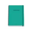 8421938518801-Dohe Color Vibes - Cahier de notes - reliure à spirale - A4 (210 x 297 mm) - 100 feuilles / 200 pages - petits carreaux - vert - carton -P_405247106_1-0