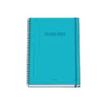 8421938518825-Dohe Color Vibes - Cahier de notes - reliure à spirale - A4 (210 x 297 mm) - 100 feuilles / 200 pages - petits carreaux - cyan - carton -P_405247108_1-0