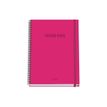 8421938518832-Dohe Color Vibes - Cahier de notes - reliure à spirale - A4 (210 x 297 mm) - 100 feuilles / 200 pages - petits carreaux - rose - carton -P_405247109_2-1