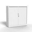 MT International - Aparador - 2 baldas - 2 Puertas - policloruro de vinilo (PVC) - blanco