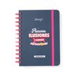 8445641063564-Mr. Wonderful Wonder - Agenda - 2025-2026 - vue de la semaine - anneaux en métal reliés - petit - 160 pages - Bons plans, -P_405248746_1-0