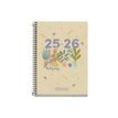 8422593268636-Miquelrius Recycled Activa - Agenda - 2025 - 2026 - semainier - reliure à spirale - E8 - 117 x 174 mm - plantes - ca-P_405249221_1-0