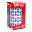 8410782048640-APLI kids - Adhésif décoratif - 6136 pièces - triangulaire - 10.5 mm diameter - 59 feuilles - bleu - p--0
