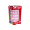 8410782114840-APLI kids - Roll of round stickers - 15 mm, 59 sheets - rose-P_405252521_1-0