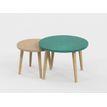 0404052551075-Lot de 2 tables basses - 60X42cm & 45X37cm - Vert sauvage et Camel--0