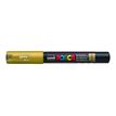 POSCA PC-1M - Marcador - permanente - oro - tinta pigmentada al agua - 1 mm - extrafino