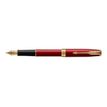 3501179314747-Parker Sonnet - Stylo plume rouge laqué - pointe moyenne-Angle gauche-2