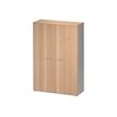 3483600784810-Armoire haute JAZZ+ - L120 x H183 x P48 - 2 portes - 4 étagères - Hêtre-Angle droit-0