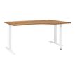 Gautier office YES! - Mesa - rectangular curvado (derecha) - madera de cerezo