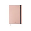 Oberthur Carmen - Cuaderno - historial - A5 - 100 hojas / 200 páginas - papel marfil - liso - blush cover - cuero