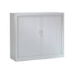 Pierre Henry GENERIC - Aparador - 2 baldas - 2 Puertas - acero, policloruro de vinilo (PVC) - gris