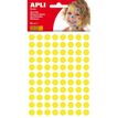 8410782132325-APLI kids - Round permanent educational stickers - 10.5 mm, 6 sheets - jaune--0