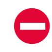 8435080905013-Rotulauto - Signe - entrée interdite - arrondi - 100 mm (diamètre) - autocollant - aluminium - rouge--0
