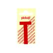 PICKUP LETTERING MONO Nobel - Etiqueta autoadhesiva - preimpreso: T - rojo satinado