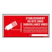 Pickup - Signo - under video surveillance - rectangular - 300 x 150 mm - poliestireno