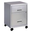 3219095950269-Caisson mobile en métal - L40 x H51,2 x P40 cm - 2 tiroirs dont 1DS - alu-P_595016_1-0