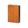 Armoire haute JAZZ+ - L120 x H183 x P48 - 2 portes - 4 étagères - Aulne