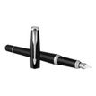 3501179316000-Parker Urban - Stylo plume noir mat CT - pointe moyenne-Angle gauche-2