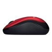 Logitech M185 - Ratón - óptico - inalámbrico - 2.4 GHz - receptor inalámbrico USB - rojo