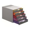 4005546701608-Durable Varicolor - Module de classement 5 tiroirs - multicolore-Angle gauche-1