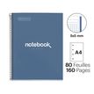 8422593460467-Notebook Emotions, couverture rigide, A4, quadrillage 5x5 mm, 80 feuilles de 1 couleur, Miquelrius, Mar--1