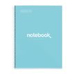 8422593460474-Notebook Emotions, couverture rigide, A4, quadrillage 5x5 mm, 80 feuilles de 1 couleur, Miquelrius, Ble--0