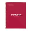 8422593460535-Notebook Emotions, couverture rigide, A4, quadrillage 5x5 mm, 80 feuilles de 1 couleur, Miquelrius, Rou--0