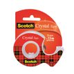 Scotch Crystal 6-1975D - Dispensador con cinta de oficina - escritorio - 19 mm x 7.5 m - cinta transparente