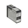0400791443565-Epson T5808 - noir mat - cartouche d'encre originale-Angle gauche-1