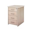 8427951999153-rocada Table-height - Socle - 4 tiroirs - mélamine - blanc, aluminium-P_622139_1-0