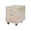 8427951999474-rocada STORE - Socle - mobile - 2 tiroirs - mélamine - blanc, aluminium-P_622192_1-0