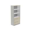 8427951996138-rocada STORE - Bibliothèque - 2 tiroirs - 2 étagères - mélamine - hêtre, aluminium-P_622379_1-0