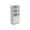 8427951996169-rocada STORE - Bibliothèque - 2 tiroirs - 2 étagères - mélamine - blanc, aluminium-P_622381_1-0