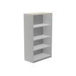 8427951996374-rocada STORE - Bibliothèque - 3 étagères - mélamine - hêtre, aluminium-P_622427_1-0