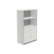 8427951996480-rocada STORE - Bibliothèque - 2 tiroirs - mélamine - blanc, aluminium-P_622445_1-0