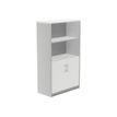 8427951996565-rocada STORE - Bibliothèque - 3 étagères - 2 portes - mélamine - blanc, aluminium-P_622461_1-0