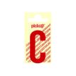 PICKUP LETTERING MONO Nobel - Etiqueta autoadhesiva - preimpreso: C - rojo satinado
