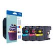 Brother LC123 - Amarillo, cián, magenta - original - blíster - cartucho de tinta - para Brother DCP-J100, J105, J132, J152, J172, J552, J752, MFC-J245, J650, J6520, J6720, J6920
