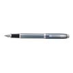 3501179316482-Parker IM - Stylo plume - encre bleue - fin - gris/argent-Angle gauche-4