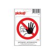 Pickup - Signo - no trespassing - 100 x 100 mm - autoadhesivo - vinilo